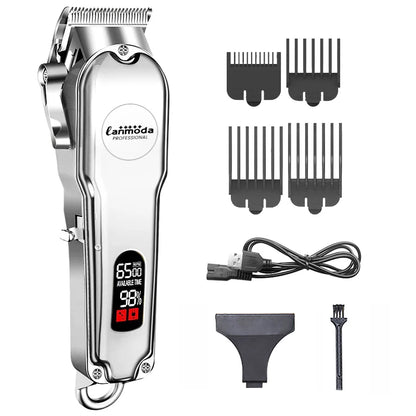 All Metal Hair Trimmer Machine Beard Clipper Electric Shaver for Men High Power Professional Cutter For Hairdresser Barber Shop