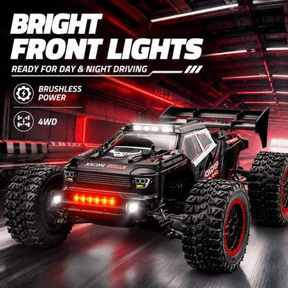 75km/h 2.4G Remote Control RC Car 4WD All Terrain Vehicle High Grip Tire Aerodynamic Tail For Mud Gravel Grass Park Outdoor Racing Hobby Toy