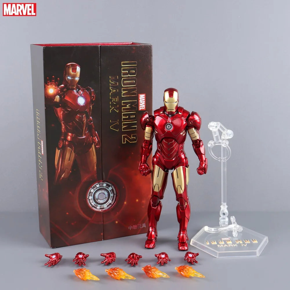 Marvel Avengers ZD Toys Iron Man MK3 MK1 MK6 MK7 MK5 Tony Stark Iron Patriot War Machine Action Figure Ironman Collect Toy Gift