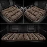 Plush Down Car Seat Cushion Winter Plush Single Seat Thickened Plush Winter Warm and Cold proof Five Seat Non shedding Hair
