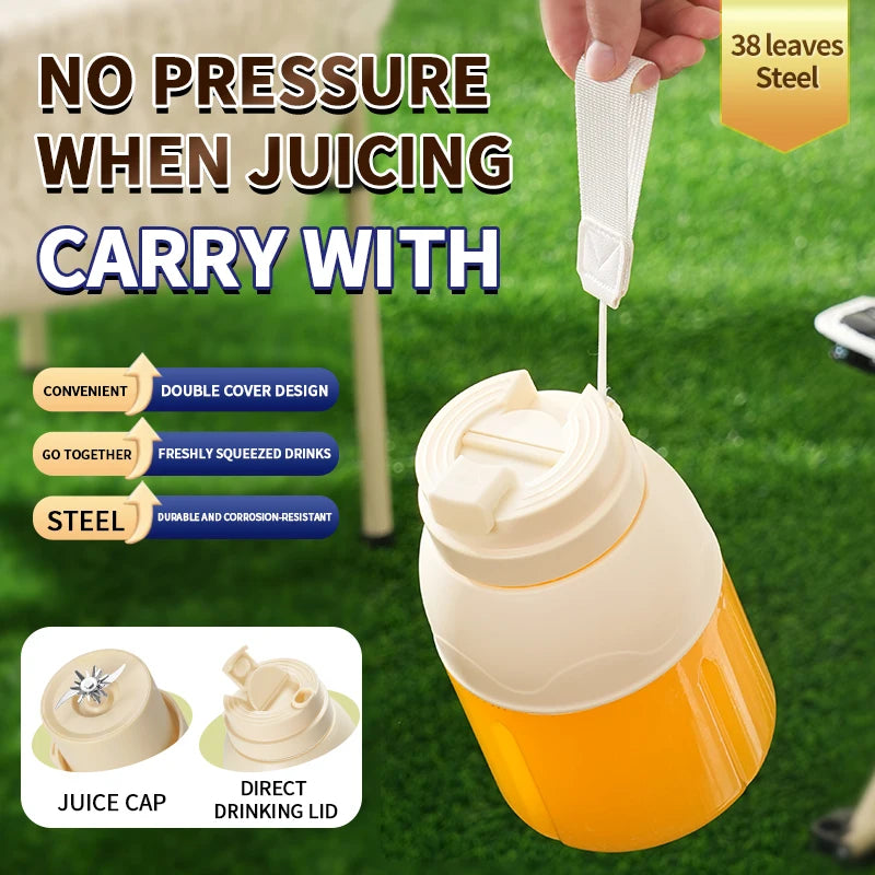 Portable juicer 800ml juicer bucket multifunctional ice crushing large capacity rechargeable juicer cup milkshake machine