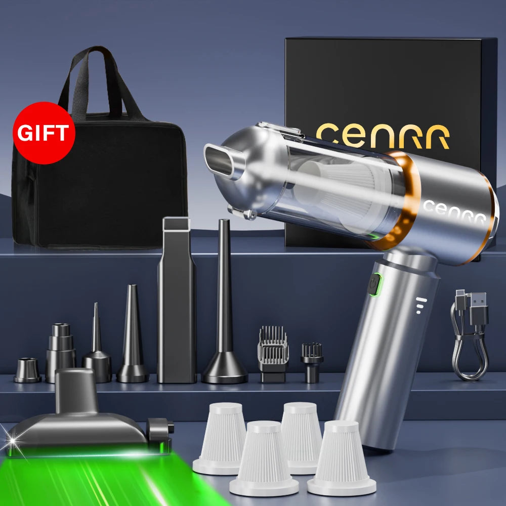 CENRR NEW Car Vacuum Cleaner Mini Powerful 998000PA Portable Vacuum Cleaner for Home Appliance Handheld Blower Car Cleaner