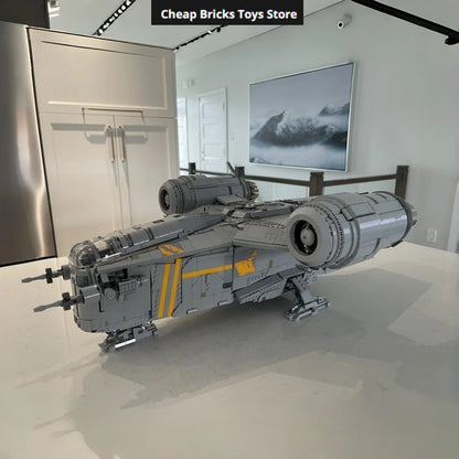 Cheaper 2026 The Razor Crest Assembly Building Dispaly Model Set Compatible 6187Pcs Creativity Spaceship Brick for Adults Gift S