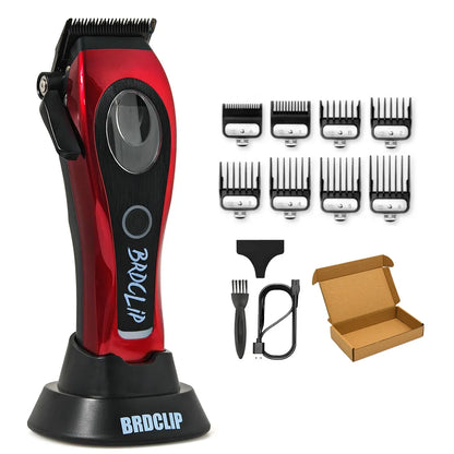 New Professional BRDCLIP M3C 8800RPM High Motor Hair Clipper DLC Blade Barber with Base 4500mAh Hair Cutting Machine Men Trimmer