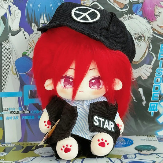 20cm Anime Football Game Blue Prison Baby Plushie Dolls Toys Idol Changeable Clothes Cospslay Cartoon Doll  Fans Collection Gift
