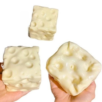 6CM Simulation Cheese Squishy Stress Relief Toy Slow Rising Moldable Venting GiantASMRSensory Anti-Stress Toy Holiday Gift Sloth