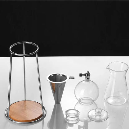Bracket Ice Drip Coffee Maker Drip Filter Ice Tea Cold Brew Pot Set High Borosilicate Glass Hand Brew Coffee Maker