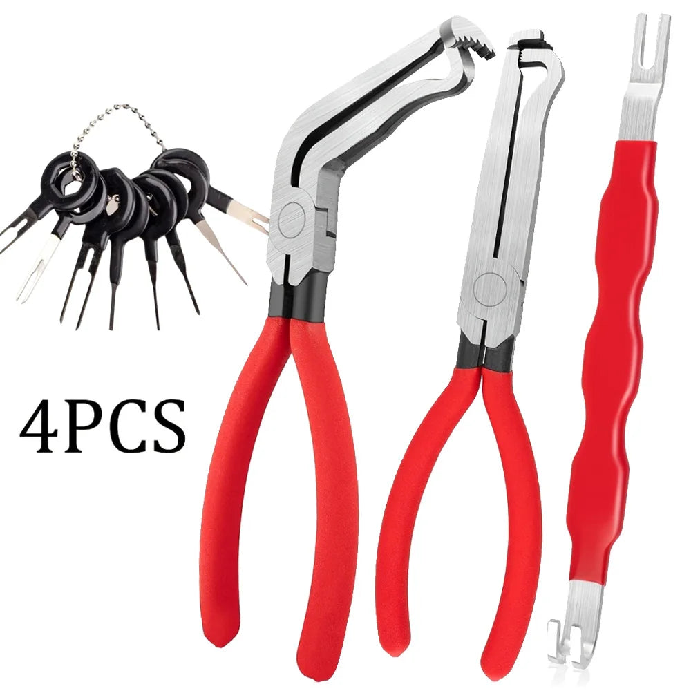 Automotive Connector Separator Pliers Car Oil Pipe Disconnect Pliers Multi-functional Electrical Terminal Removal Tool