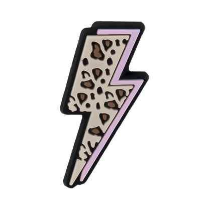 1/25pcs Leopard Print Shoe Charms for Hot Girl Women Shoe Decorations Pins Sandals Accessories Lipstick Heart Cherry Clog Buckle