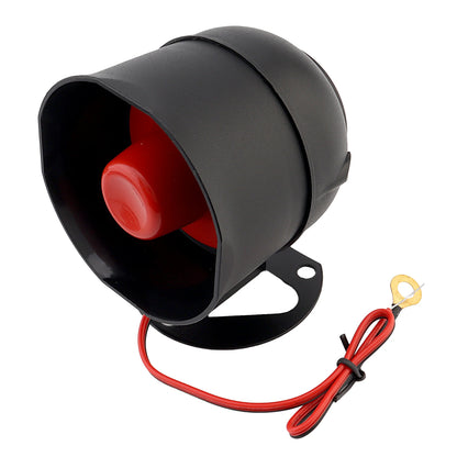 12V Universal Car Alarm Keyless Entry System Auto Alarm Security System with Remote Control, Siren Sensor