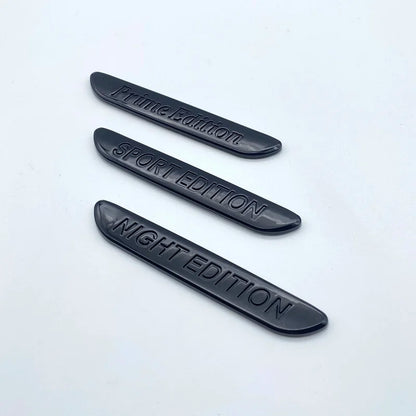 Glossy Black NIGHT EDITION Grand Edition Prime Edition 3D Letters Emblem Car Trunk Logo Sticker Accessories For C300 GLA CLA