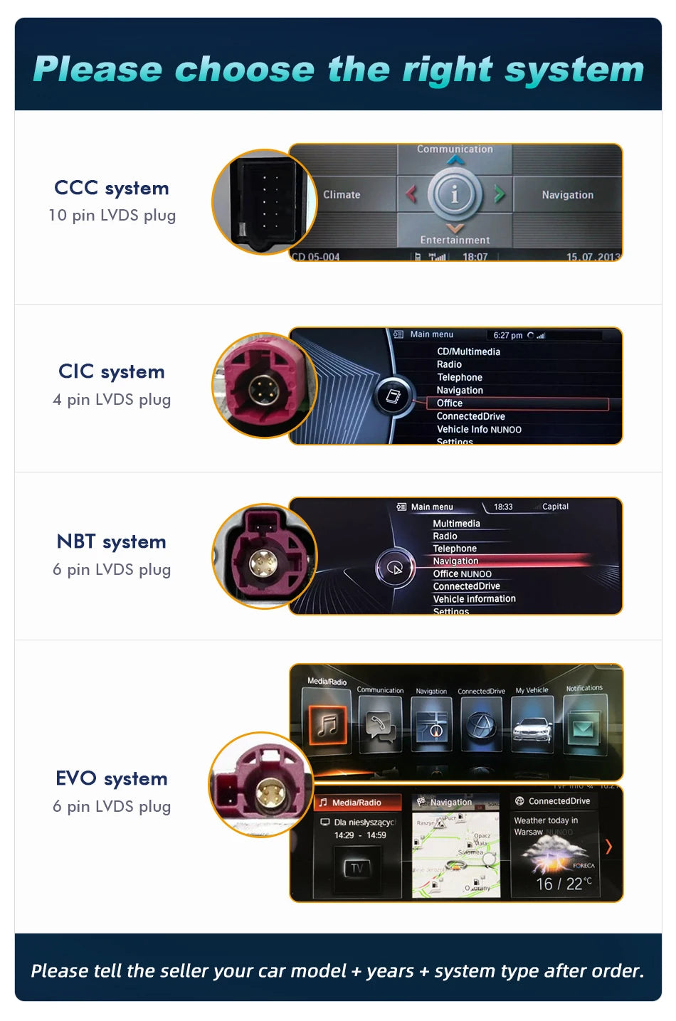 New Android 14 Wireless CarPlay Screen For BMW E60 E61 E62 E63 E90 E91 E92 2005-2012 Car Multimedia Player GPS Radio Navigation