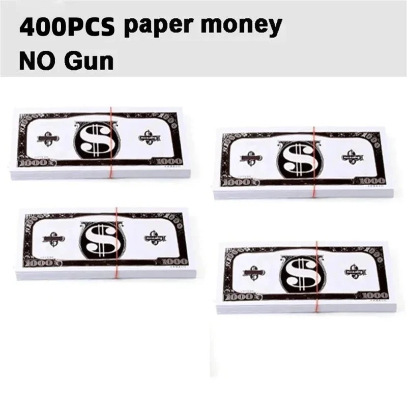 Money Gun Shooter, Make it Rain Money Toy Gun, Prop Money Gun, Spary Cash Gun for Movies Game Party Toy Gun