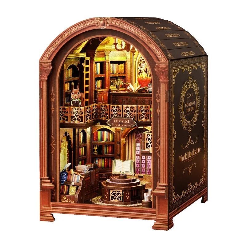 Diy Big Wooden Dollhouse  Furniture Light Kit Doll House Casa Miniature AccessoriesWooden Toys Birthday New Year ChristmasGifts