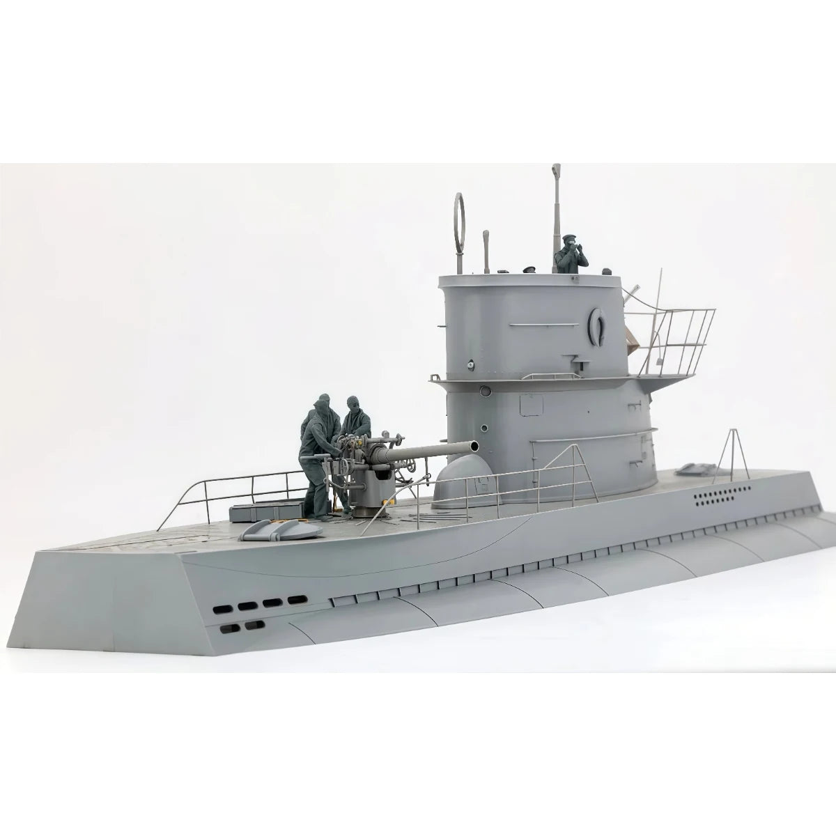 1/35 Resin Unpainted Model Kit, Military Theme, German Submarine and Commander (6 Figures) Unassembled and Unpainted GK