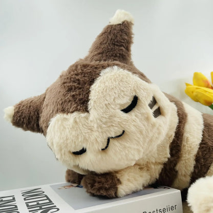45cm Pokemon Furret Plush Toys Kawaii Sleep Furret Plush Doll Soft Stuffed Cartoon Cute Elf Neck Pillow Birthday Gift For Girls