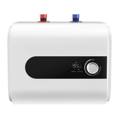 6L/1.6 Gallon Mini Tank Water Heater Electric, 1500W Under Sink Hot Water for Point of Use, 110V Instant Hot Water Heater for Kichen Bathroom Restaurant, Wall or Floor Mounted