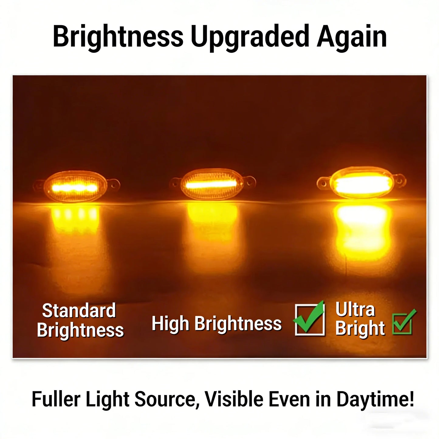 4Pcs 6Pcs Front Grille LED Lights For Mitsubishi Pajero Montero Sport  Outlander Amber DRL Daytime Running Warning Lamps