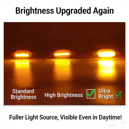 4Pcs 6Pcs Front Grille LED Lights For Mitsubishi Pajero Montero Sport  Outlander Amber DRL Daytime Running Warning Lamps