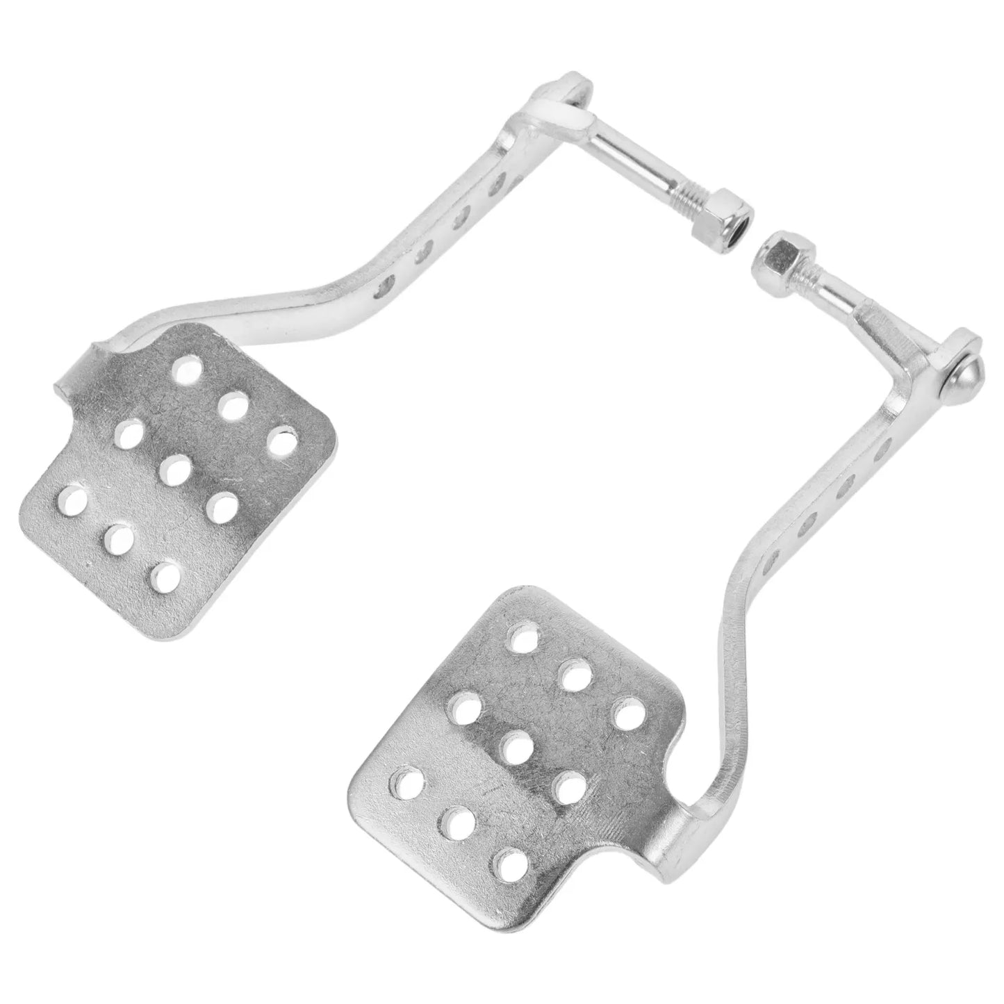1Pair Go Kart Throttle Pedal Brake Foot Pedal for 212Cc Engine Smooth Control Aluminum Build