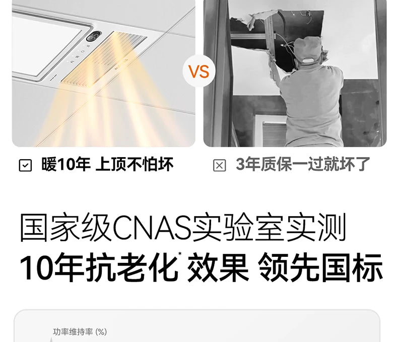 Aopu AI constant temperature warm Yuba lighting exhaust fan integrated bathroom integrated ceiling air heating E05Y
