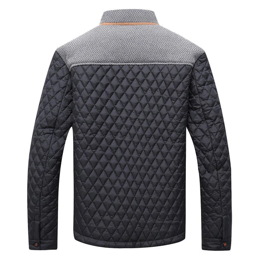 Men's Jackets Casual Coat Diamond Quilted Puffer Down Lightweight Casual Button Down High Quality Overshirt Us Size