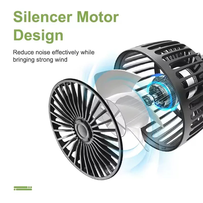 Double-Head Usb Electrical Car Fan Car Supplies360° Rotatable Portable Auto Cooling Fan 2-Speed Strong Wind Dashb
