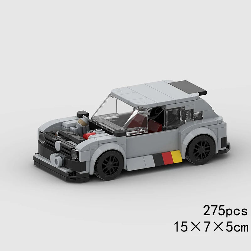 MOC Speed Sports Super Race Car Model Building Blocks Pickup Police Bricks City Racing Vehicle SUV Technical Rally Sport Toy