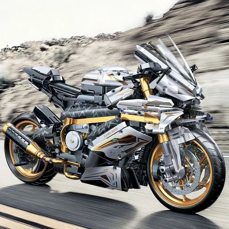 2026 Platinum Motorcycle Building Block M1000RR Compatible Lego Assembled Toy Boy Birthday Gift Model