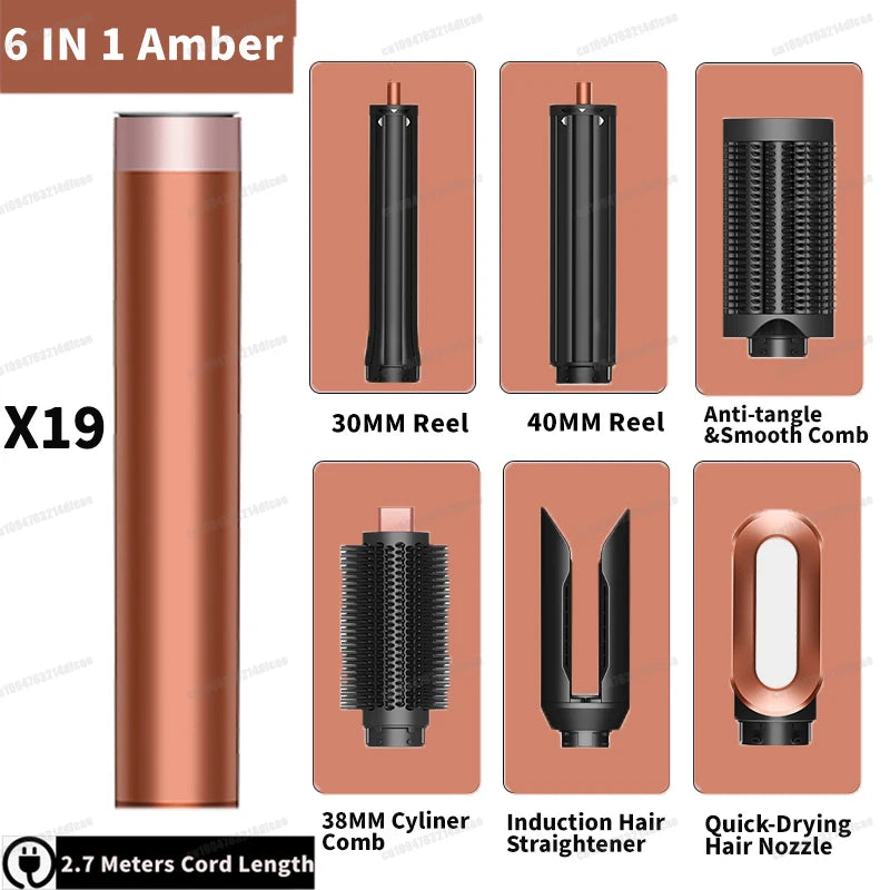SenCiciMen Auto Curling Multi Hair Styler Curling Iron Hair Hot Air Brush Curling Barrel Hair Dryer Salon Professional Curl Hair