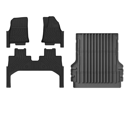For BYD Shark Shark 6 2025 2024 RHD TPE Full Cover Floor Mats With Door Sill Protector, Floor Liners Cargo Liner Protection