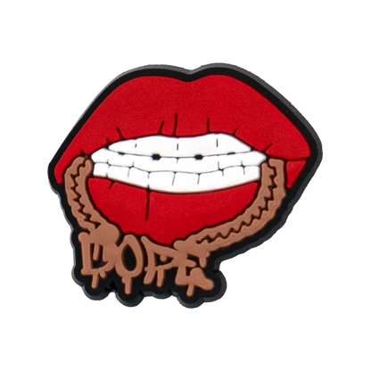 1/25PCS Red Romance & Glam Theme Shoe Charms Set DIY Decorative Pins Lips Heart Lipstick Clogs Accessories for Women Men Gifts
