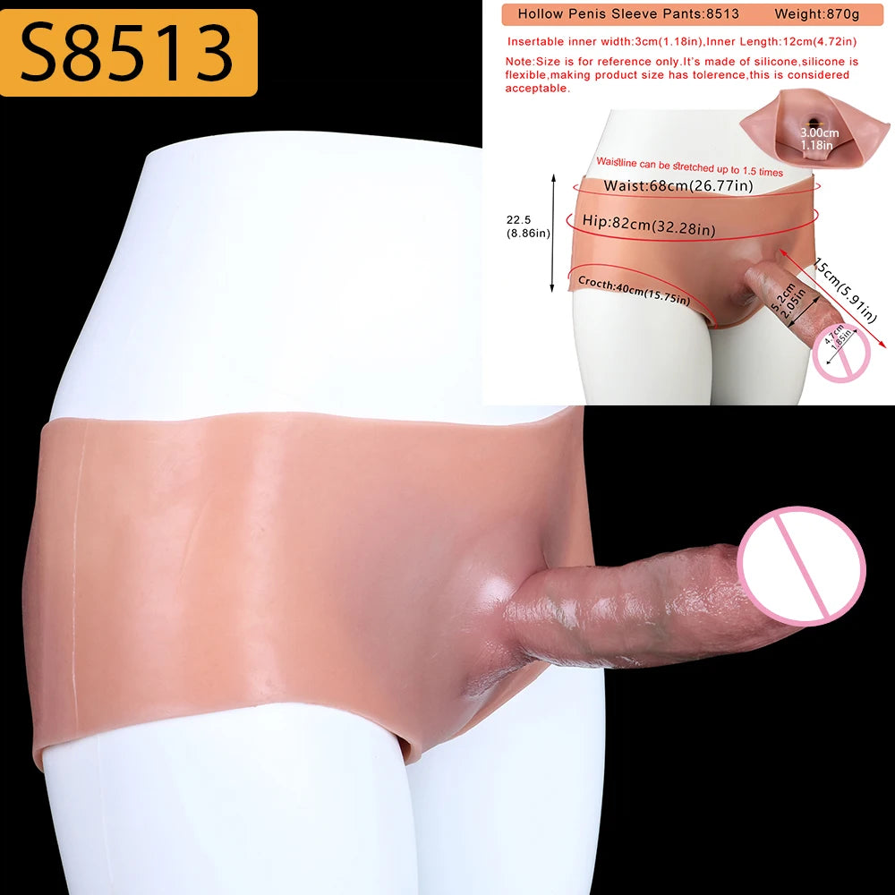 SXXY Strap-On Lifelike Penis Cover насадка на член Large Hollow DildoPants Intimate Adult Sex Toy for Couples Sex