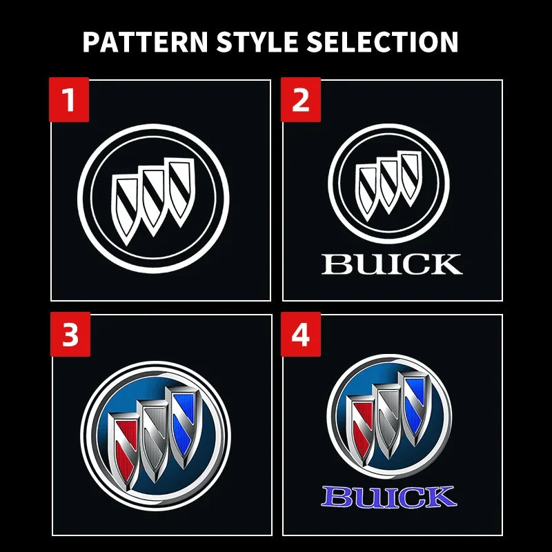 2pcs For Buick Regal 2009-2014 Lacrosse 2010-2020 Encore 2014-2016 Accessories HD Led Welcome Light Car Door Projector Lamps