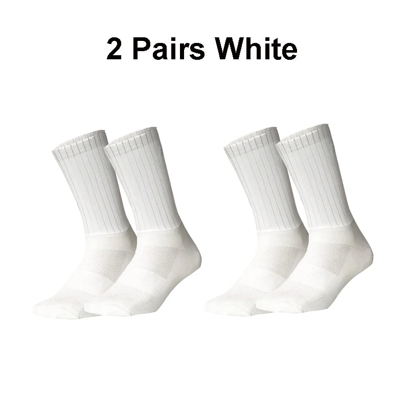 Cycling Slip Anti Silicone Summer Whiteline Aero Socks Socks Men Bicycle Sport Running Pure Color Bike Socks Calcetines Socks