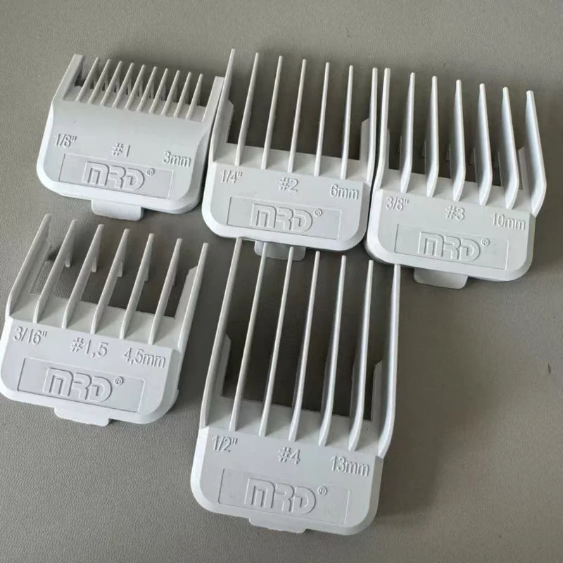 MRD Professional Hair Clipper Combs, Professional Cutting Guide Comb for Wahl with Metal magnet design 1.5/3/4.5/6/10/13MM