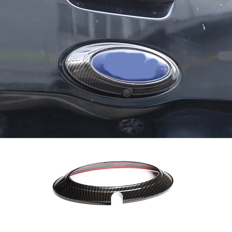 ABS Carbon Fiber For Ford Ranger Wildtrak 2015-2021 Car Center Control Shift Panel Steering Wheel Glass Lift Frame Sticker