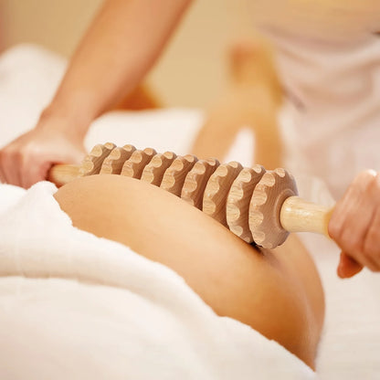 3-Piece Wooden Massage Roller Set, including 12-roller, 9-roller, suitable for use on the hands, suitable for both men and women