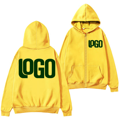 Zipper Hooded Cardigan Sweatshirt Jacket, New Fashion, Anytime, Anywhere Design Brand Logo/Custom Image Replication