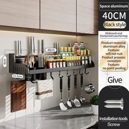 Kitchen Spice Storage Knives Holder Knife Stand Spice Rack Organizer Knives Holder Spoon and Chopsticks Rest Hanging Organizers