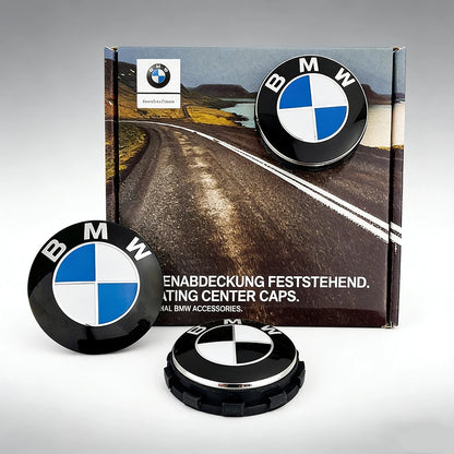 4Pcs/set 68MM 56MM Blue White Floating Wheel Center Cap Auto Accessories for BMW G11 G12 G30 G31 G32 G38 G08 G05 F46 F49 F39 F90