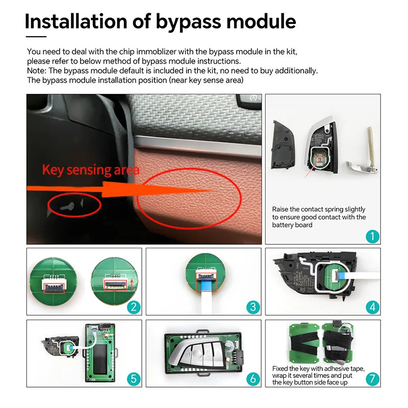 EasyGuard Plug Play Factory Key Remote Starter Fit For Selected BMW 2013-2018 I01/I12/I15 Wth OEM Push Start Button DC12V