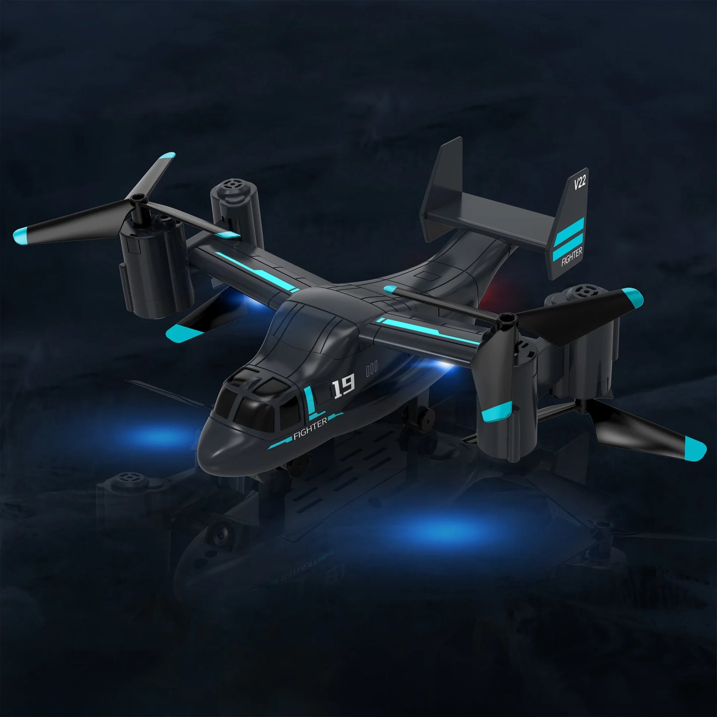 LM19 Remote Control Helicopter Drone 480P Camera Fighter Quadcopter Osprey Aircraft RC Drones for Children Kids Plane Toys Gifts