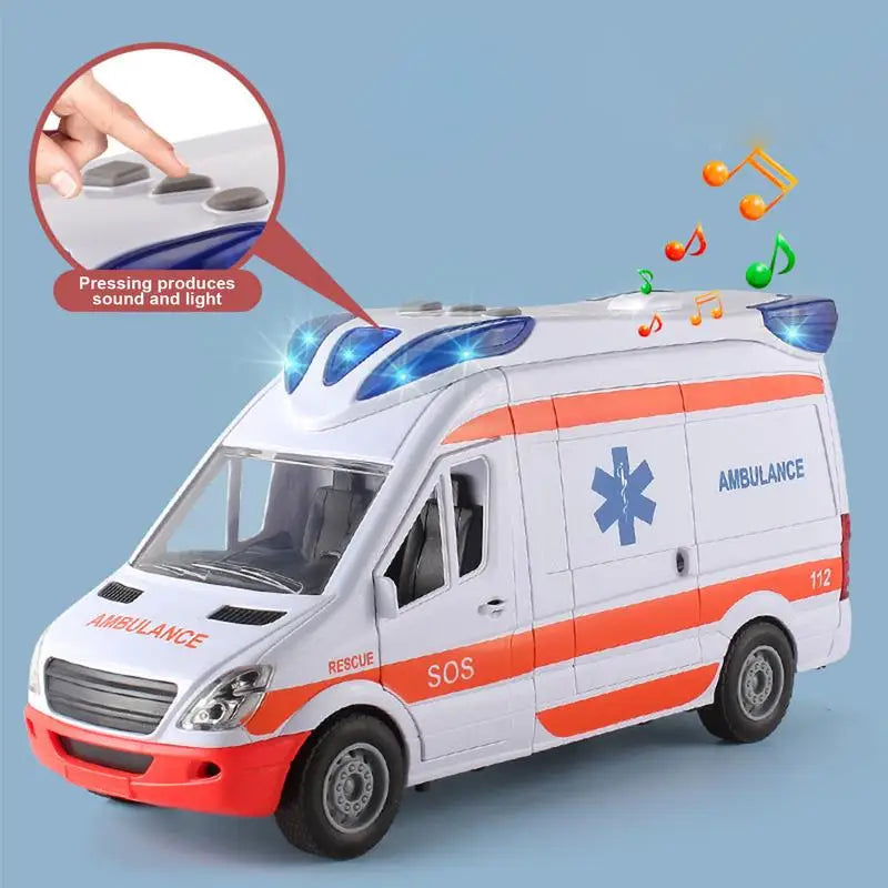 Ambulance Toy Truck Play House Toys Vehicle Car For Kids With Lights And Sound Ambulance Car For Kids With Stretcher Ambulance