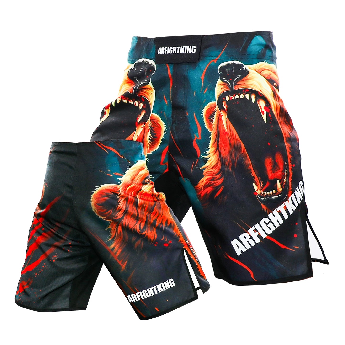 Fighter Jujitsu Sports 5-point Length Shorts Gym Jujitsu Taekwondo Thai Boxing Shorts Fighter Dress MMA Boxing Pants Size XXS-XL