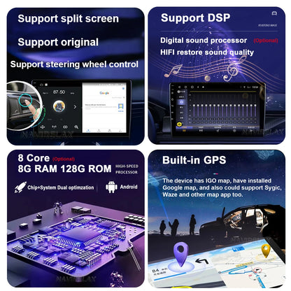 Android 15 For Nissan Patrol V 5 Y61 RHD 2004-2021 Car Radio 4G WIFI BT Video Player DSP Carplay Auto GPS Navigation No 2 Din
