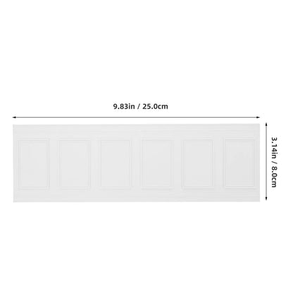 Dollhouse Stick on Skirting Board Baseboard Peel and Trim Molding Self-adhesive