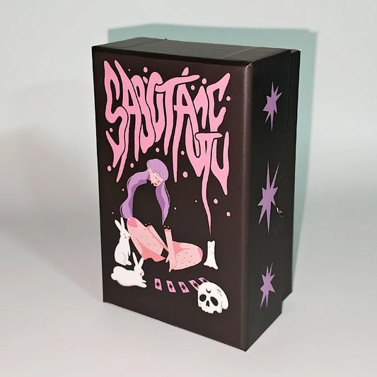 78 Pcs Cards 12*7cm Sabotage Tarot - Feminine Mystique Deck in Rigid Box, Printed on 350GSM Double-embossed Cardstock