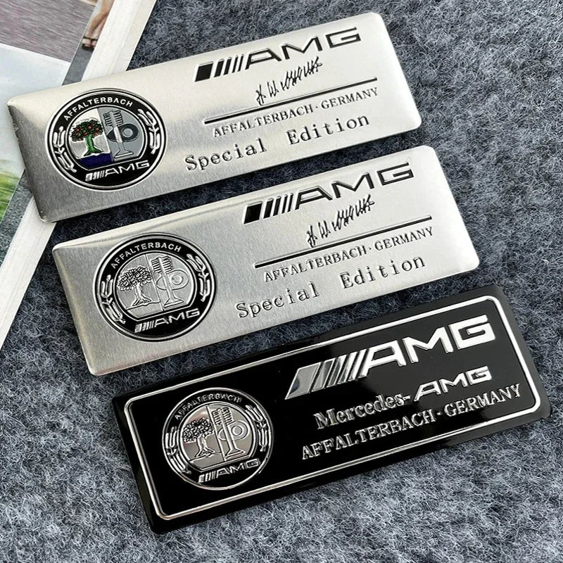 80x30mm car metal AMG badge sticker for Mercedes-Benz W203 W204 W205 W210 W211 W212 W463 W464 W164 W176 CLA CLS GLA decorate