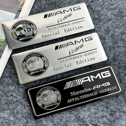 80x30mm car metal AMG badge sticker for Mercedes-Benz W203 W204 W205 W210 W211 W212 W463 W464 W164 W176 CLA CLS GLA decorate